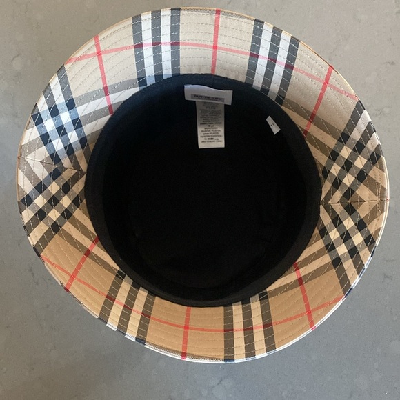 Burberry Bucket Hat- Check print twill - Picture 4 of 8